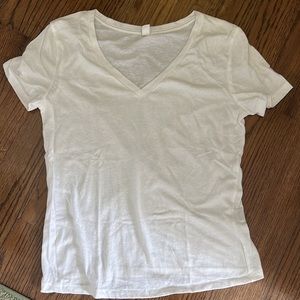 BP simple white vneck T-shirt size small